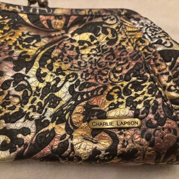 Charlie Lapson embossed brocade purse - Picture 4 of 11